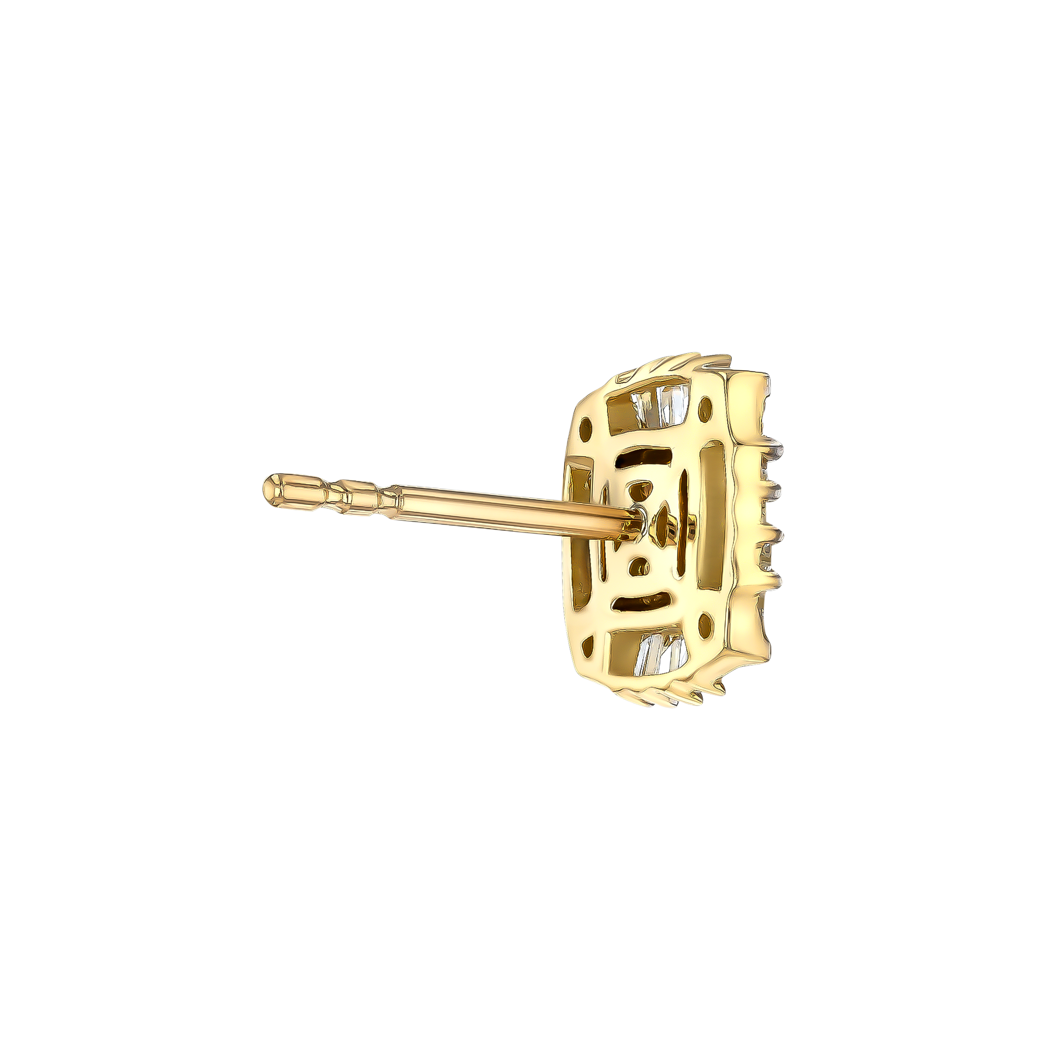 Onesixeight Cushion Shaped Diamond Stud Earrings 18k Yellow Gold