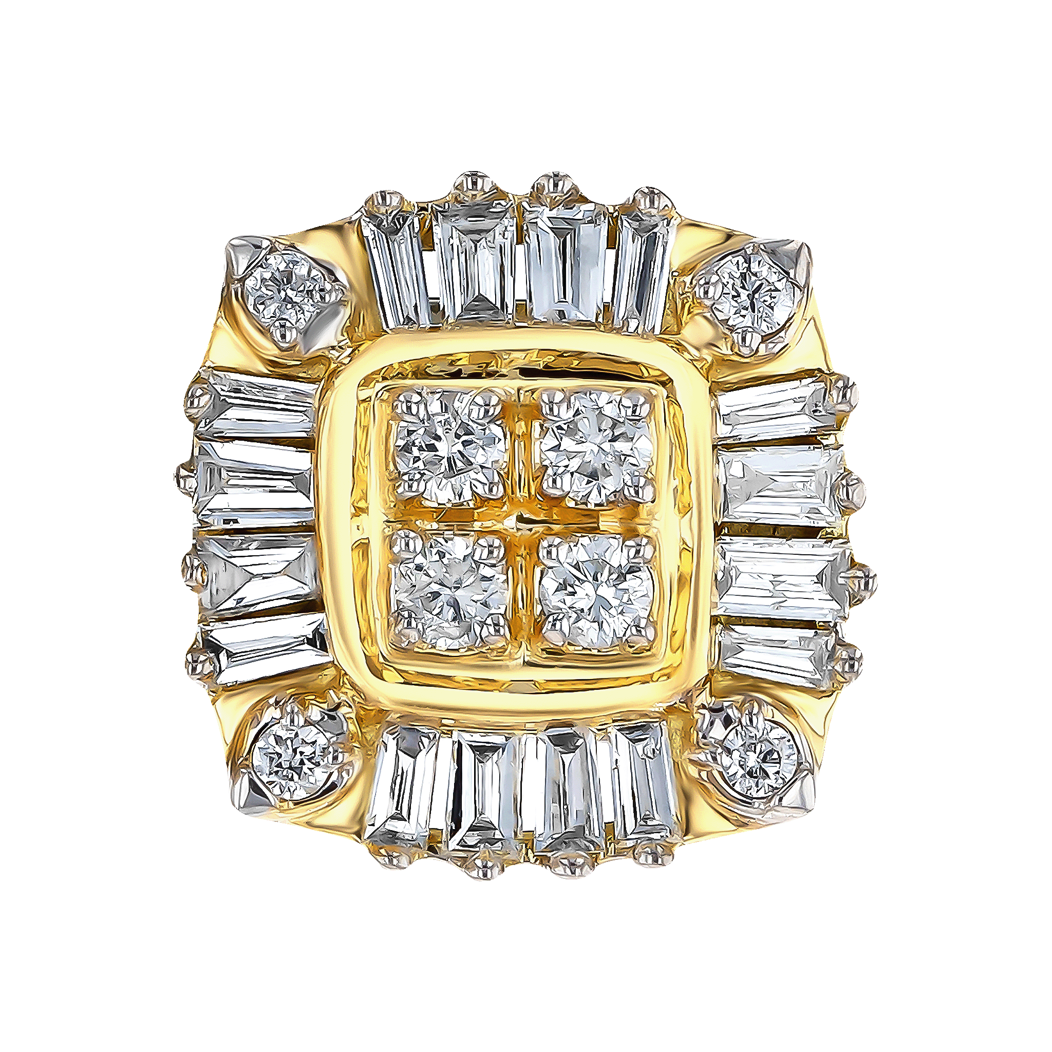 Onesixeight Cushion Shaped Diamond Stud Earrings 18k Yellow Gold