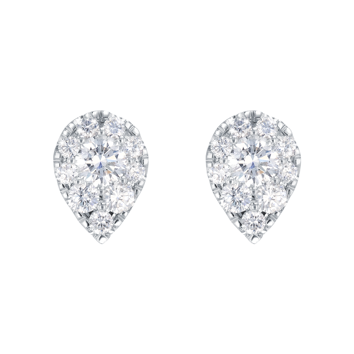 Onesixeight Tempo 18k White Gold Diamond Earrings