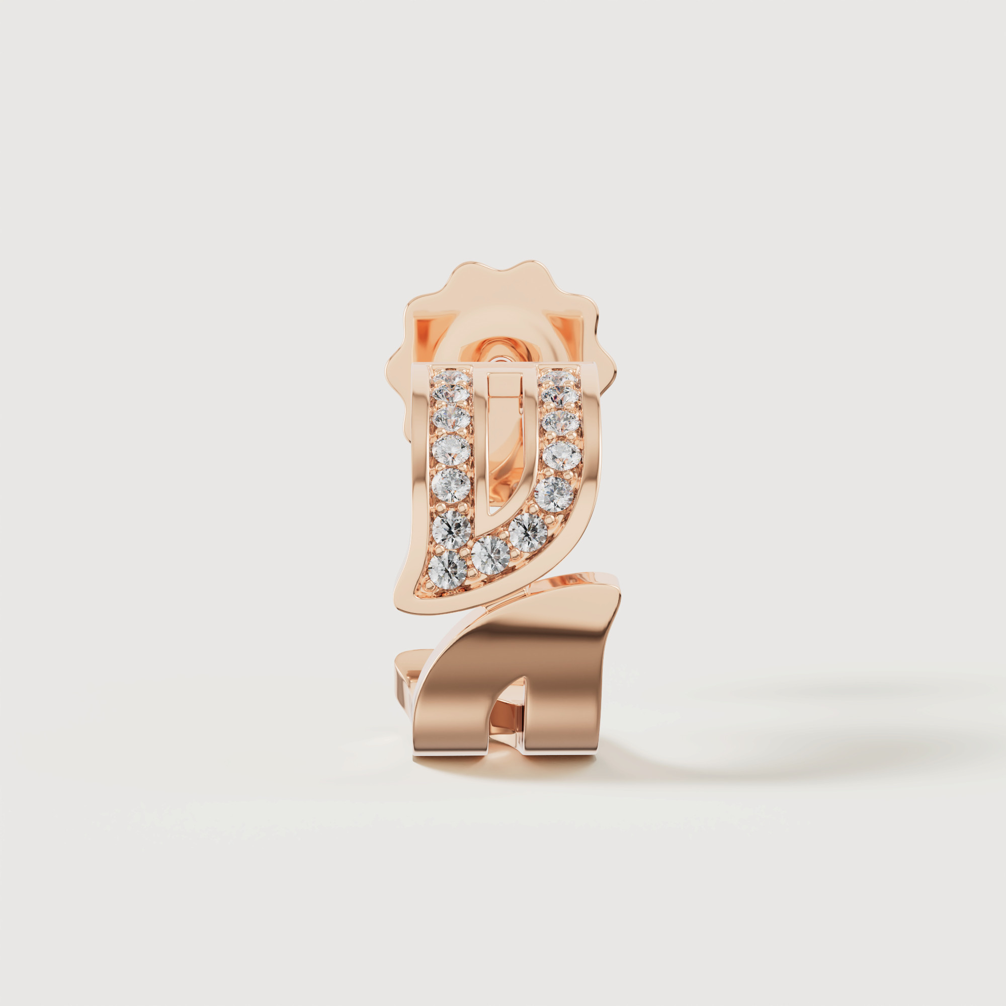 Eternal 18k Rose Gold Diamond Earrings