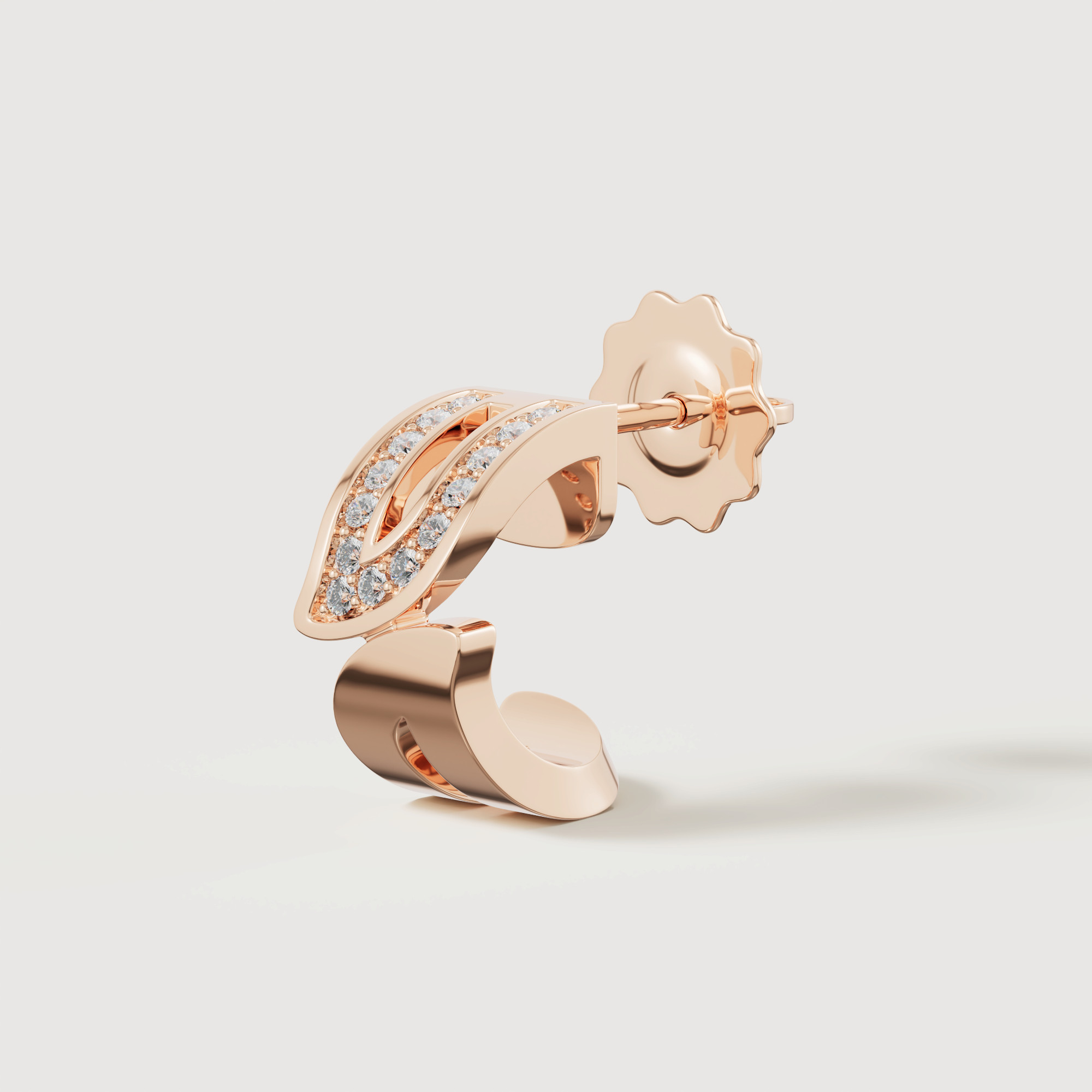 Eternal 18k Rose Gold Diamond Earrings