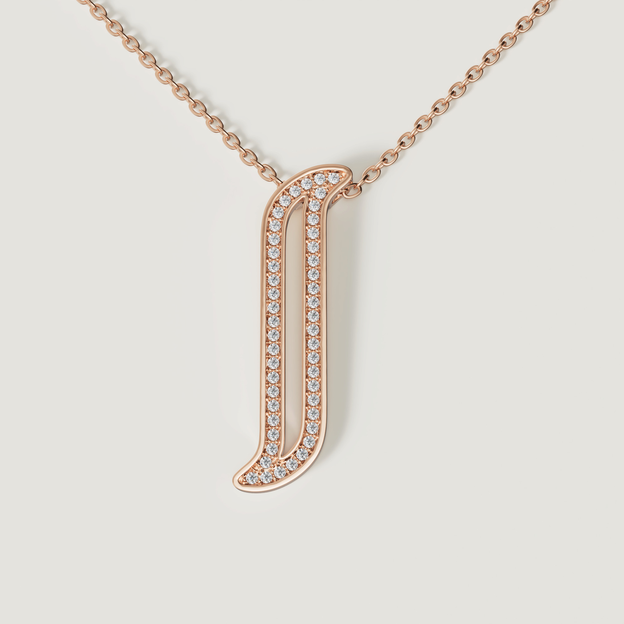 Eternal 18k Rose Gold Diamond Necklace