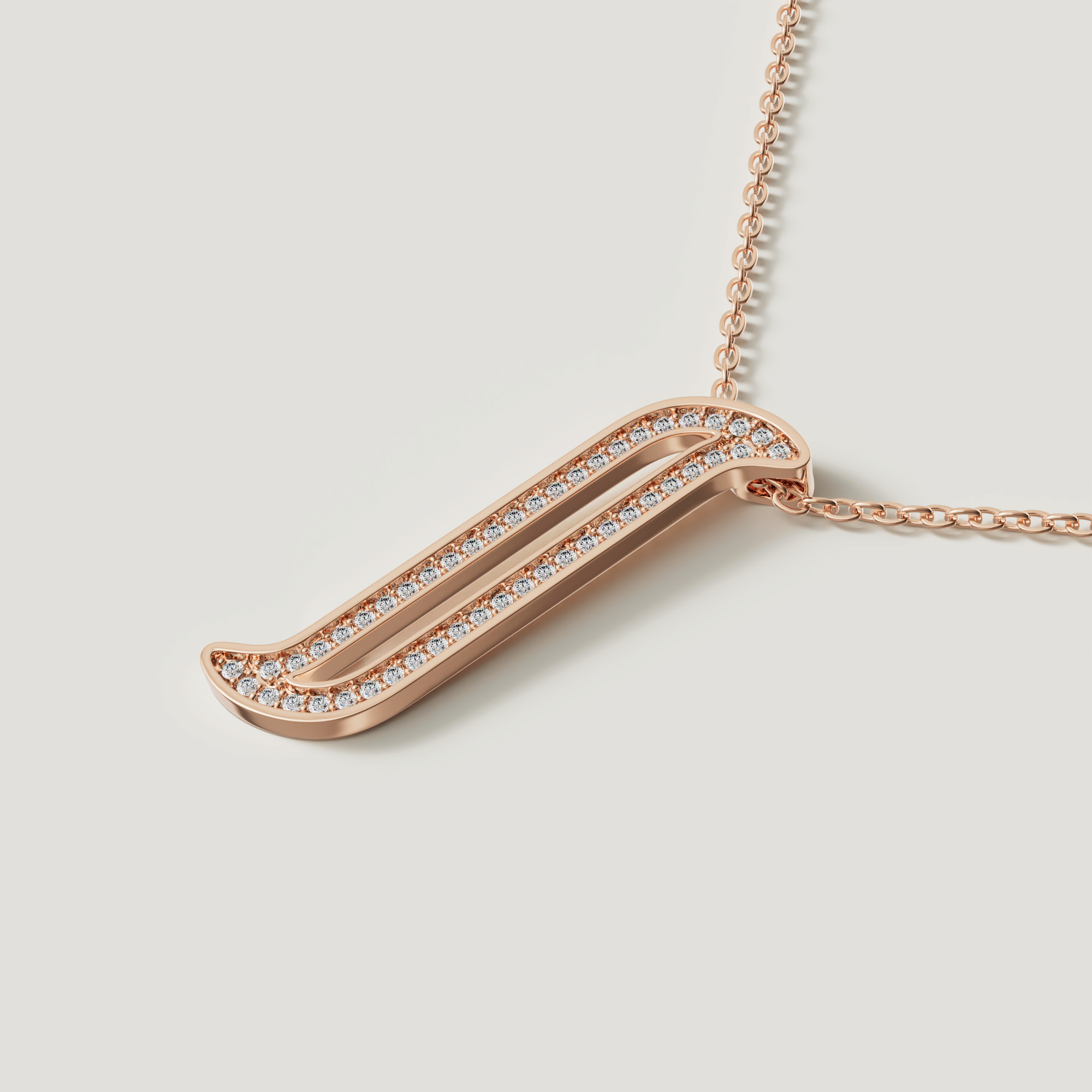Eternal 18k Rose Gold Diamond Necklace