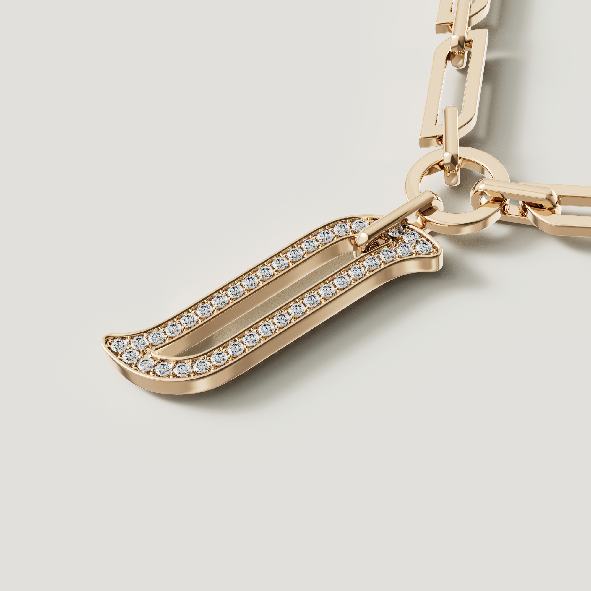 Unity Chain Necklace 18 Yellow Gold & Diamond