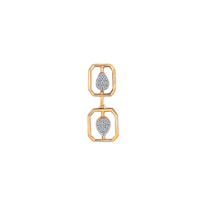Diamond Necklace & Earring In 18k Gold