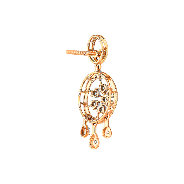Diamond Necklace & Earring In 18k Gold