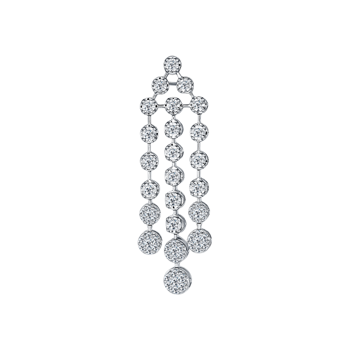 Diamond Necklace & Earring In 18k Gold