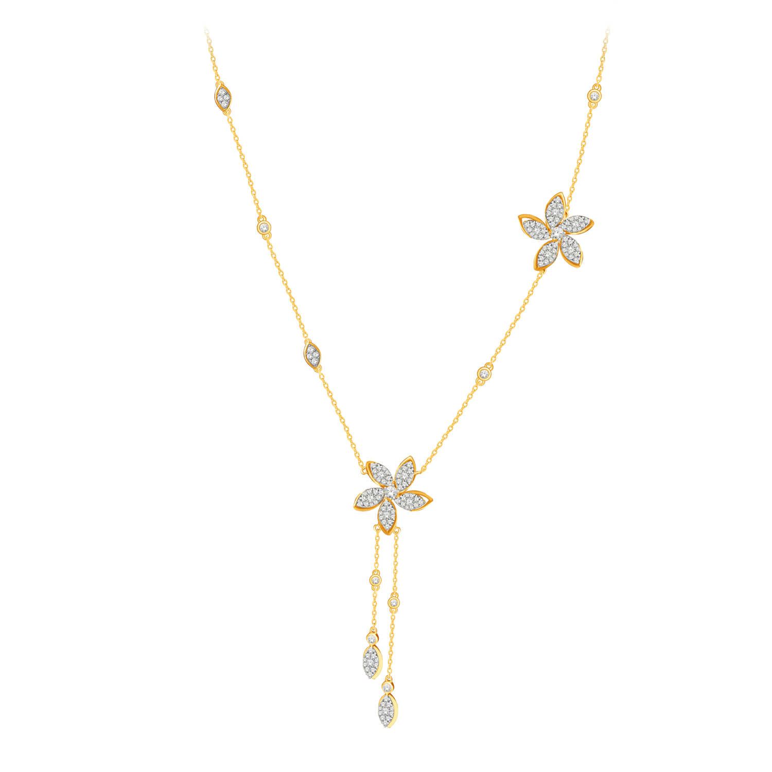 Alyssa 18k Yellow Gold Diamond Necklace