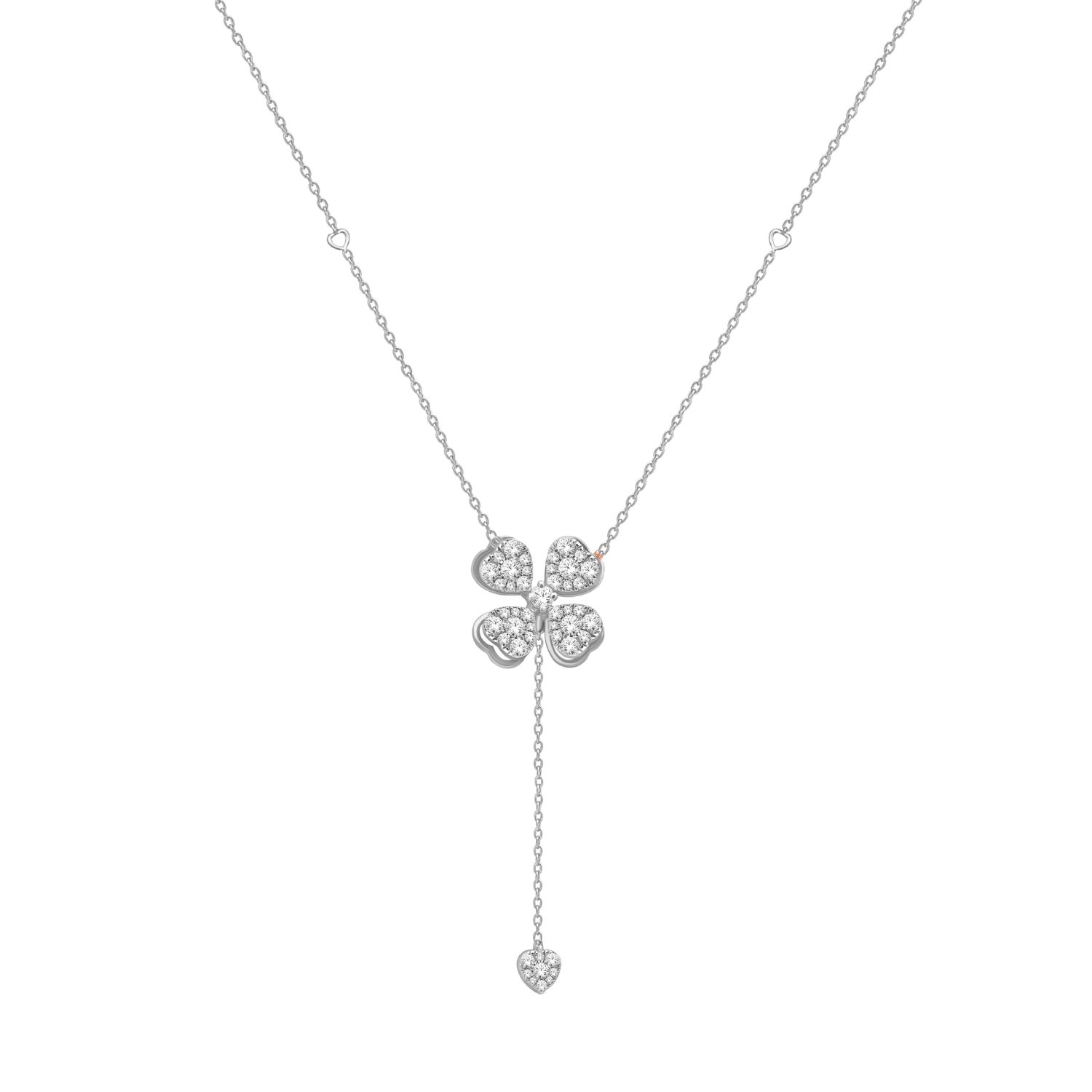 Alyssa 18kt White Gold Diamond Necklace