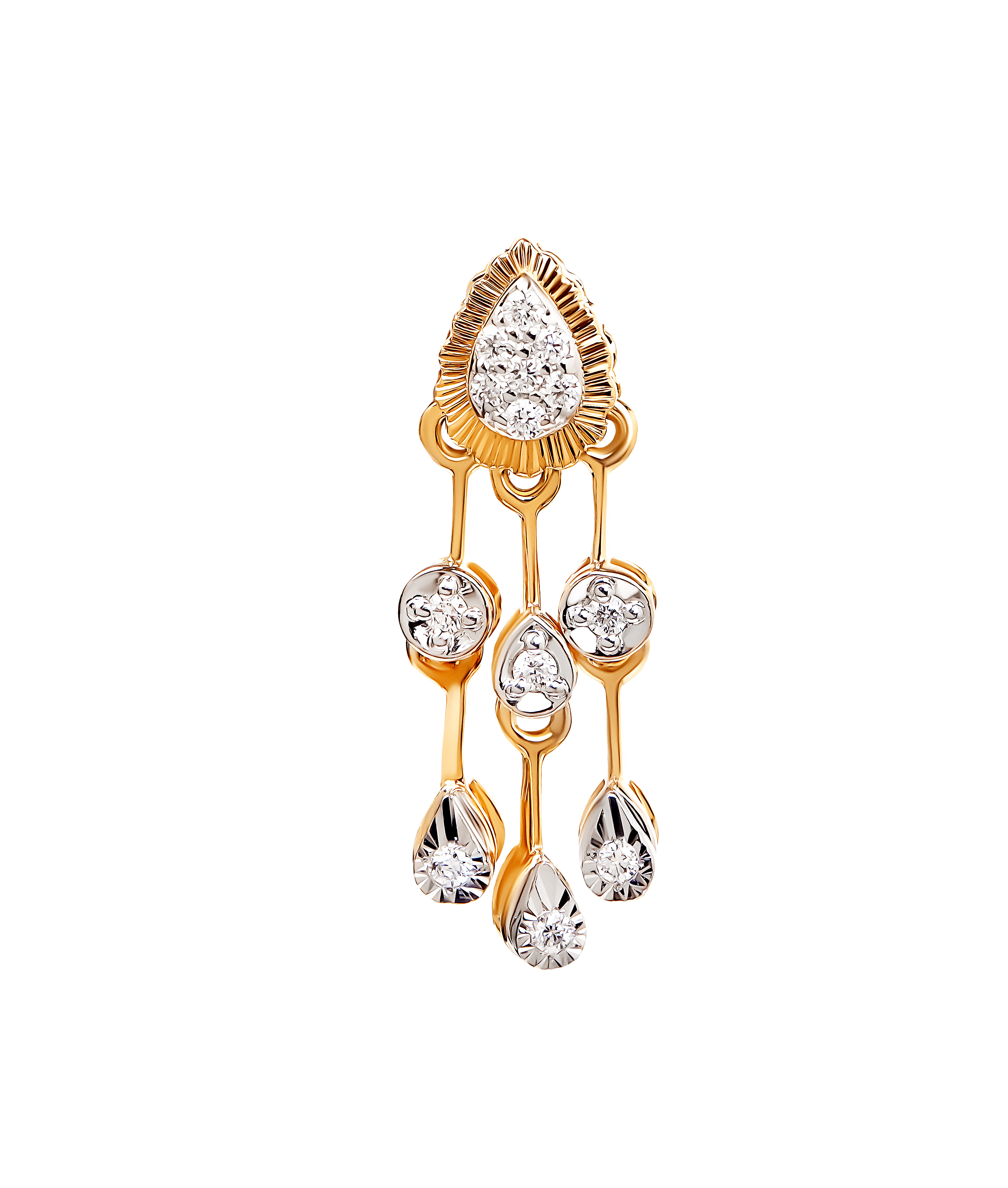 Diamond Necklace & Earring In 18k Gold