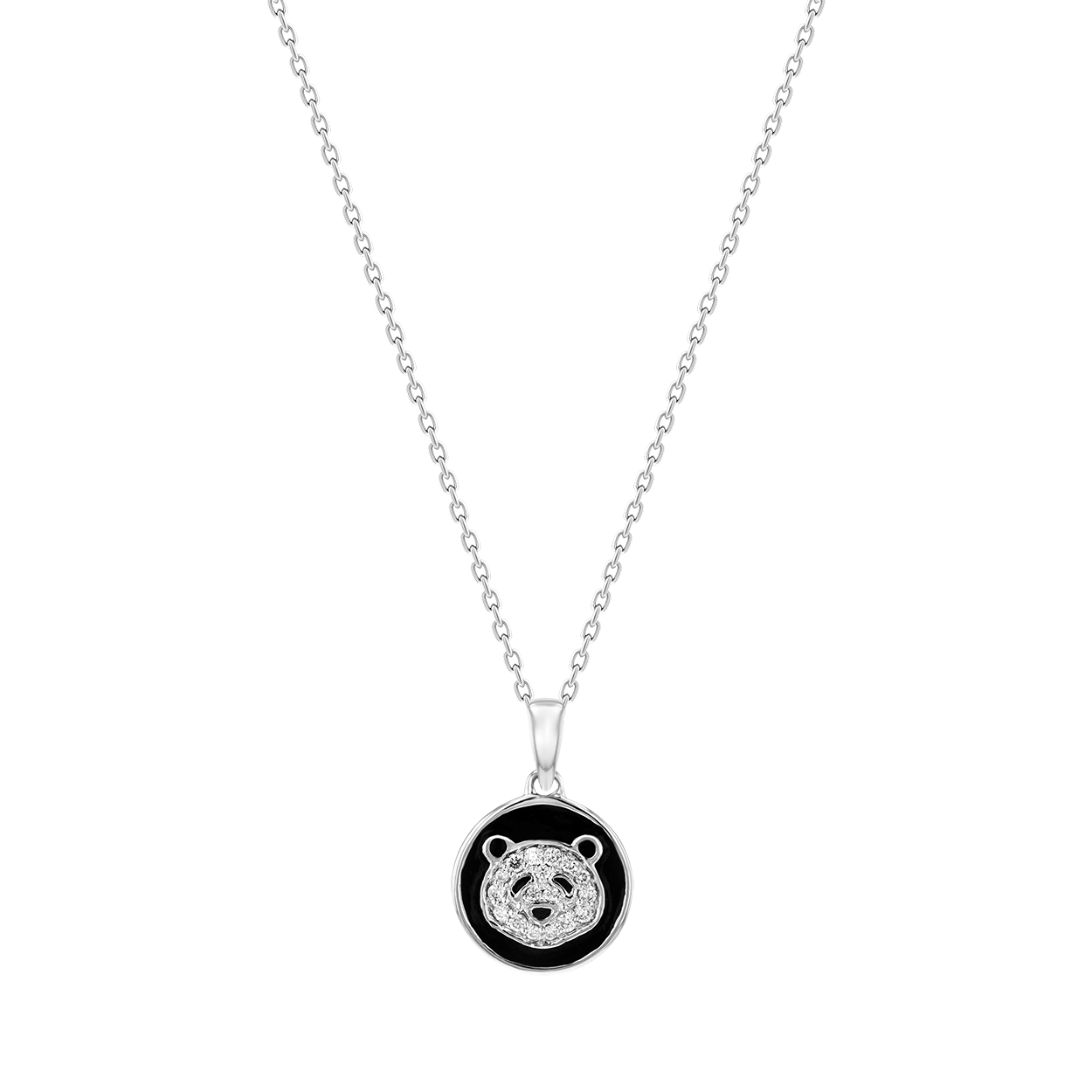 Ara Diamond Pendant-Chain in 18K White Gold