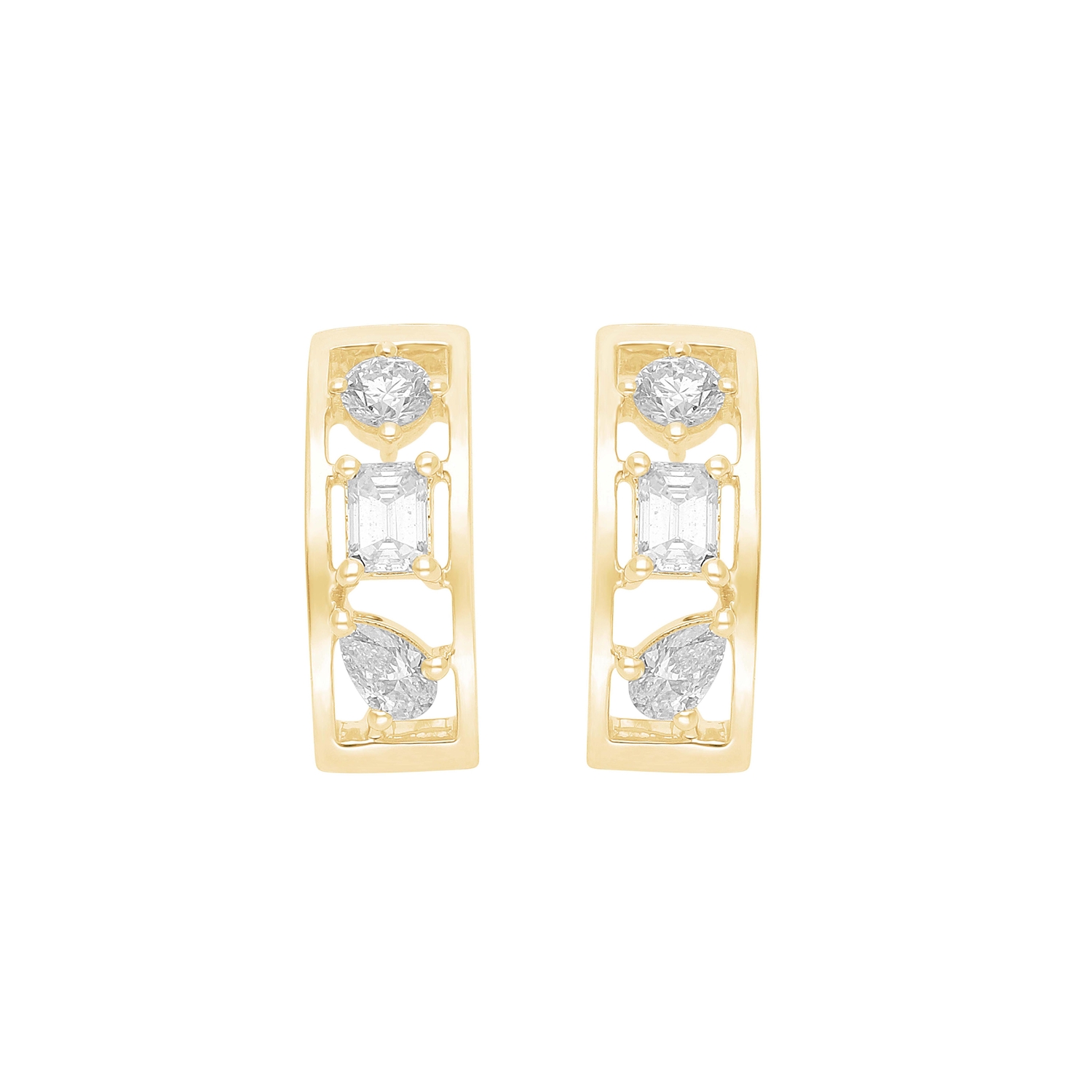 Aerial 18k Yellow Gold Earrings