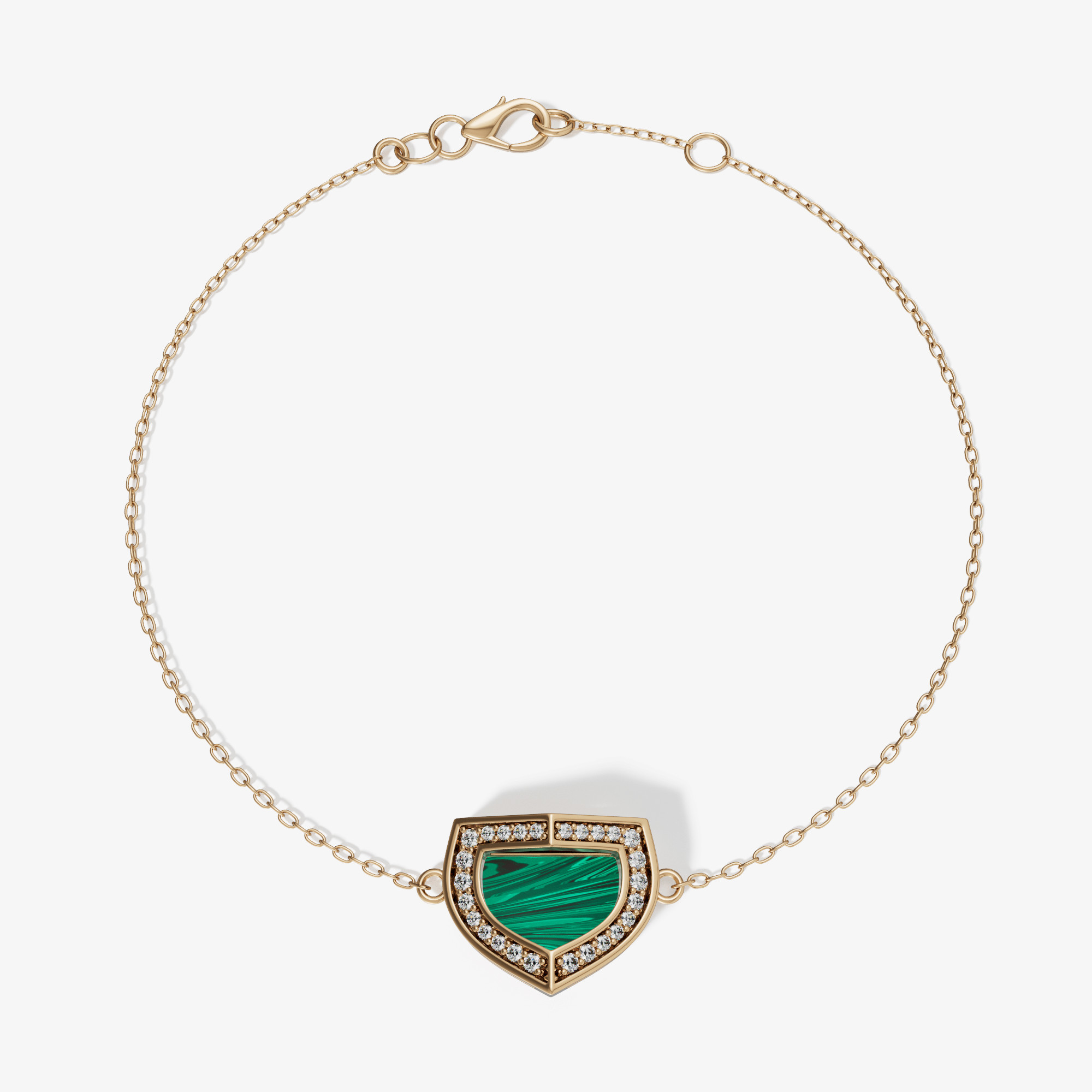Art Deco Yellow Gold Bracelet With Turquoise And Diamond