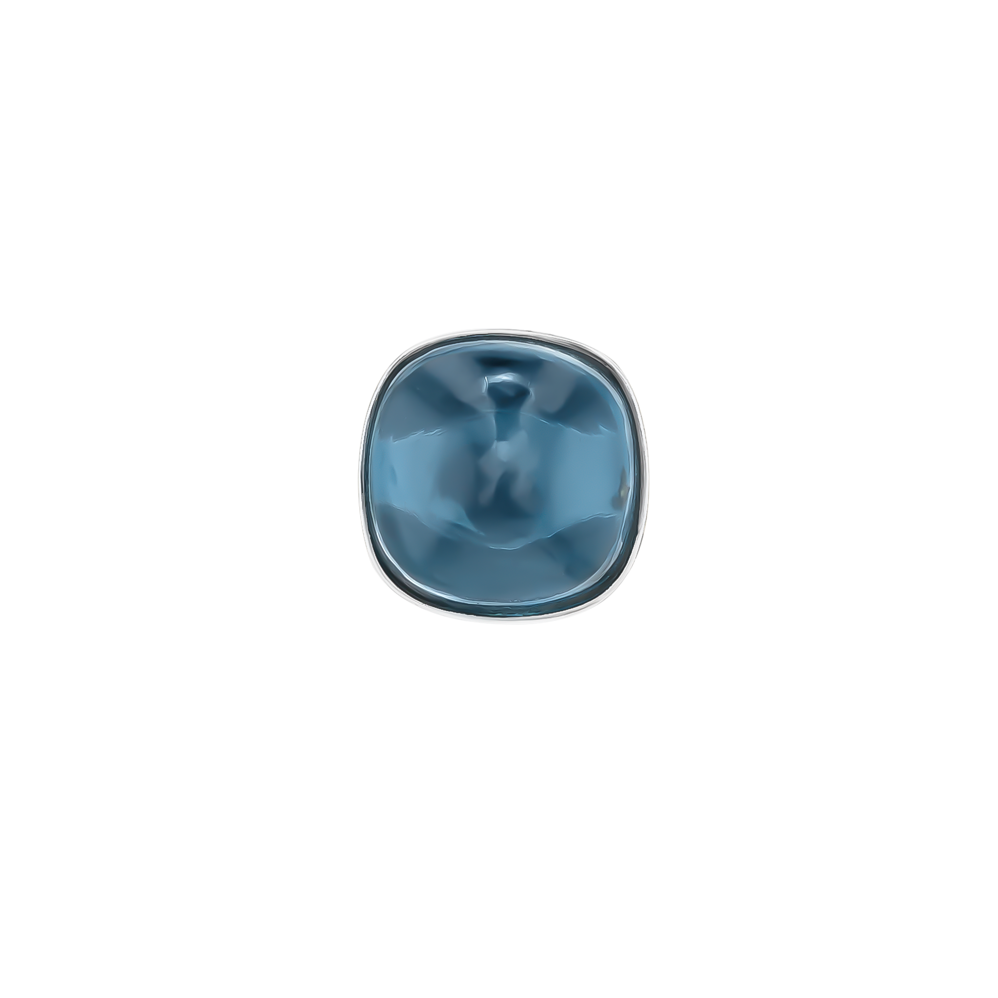 Drops 18k White Gold And London Blue Topaz Earrings