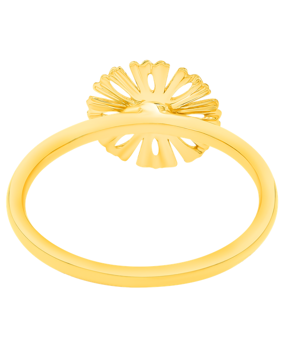 Sunkiss Medium Arfaj Daisy Ring In 18k Yellow Gold