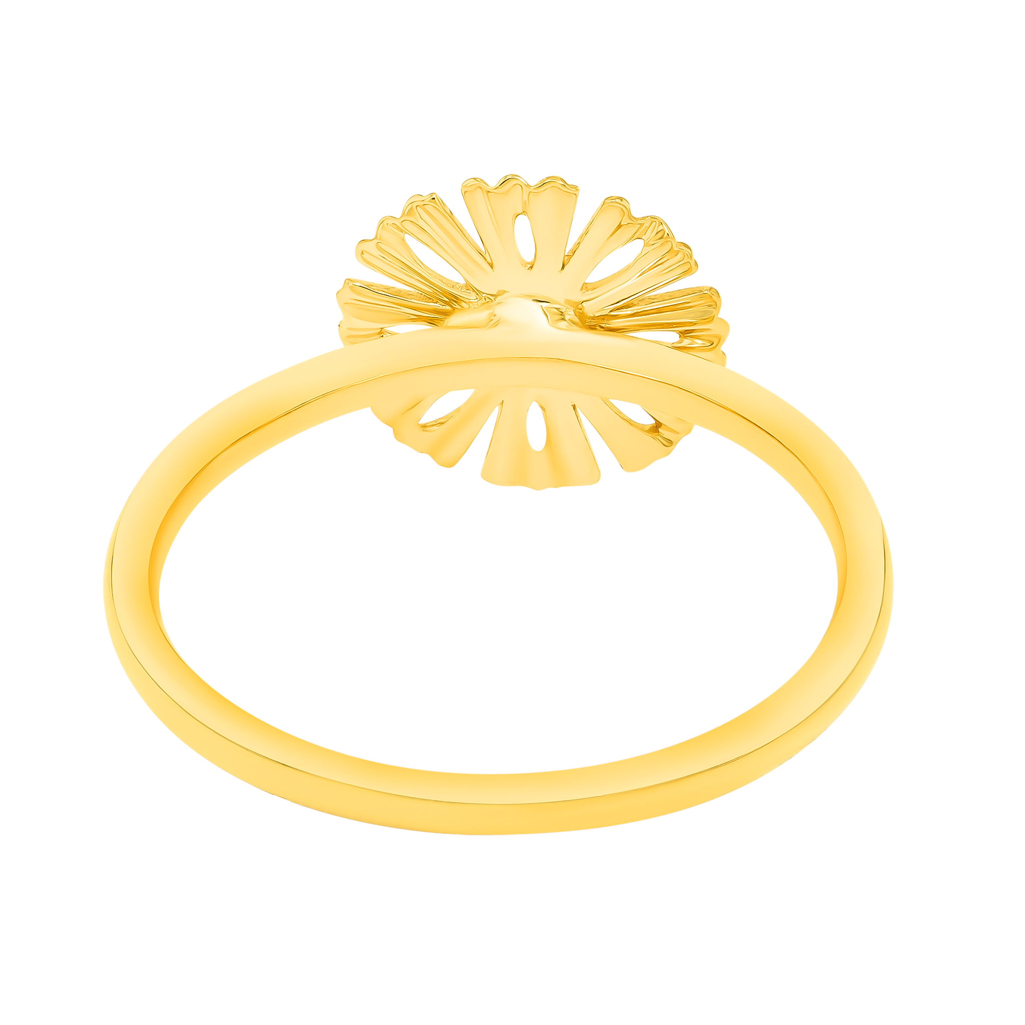 Sunkiss Medium Arfaj Daisy Ring In 18K Yellow Gold