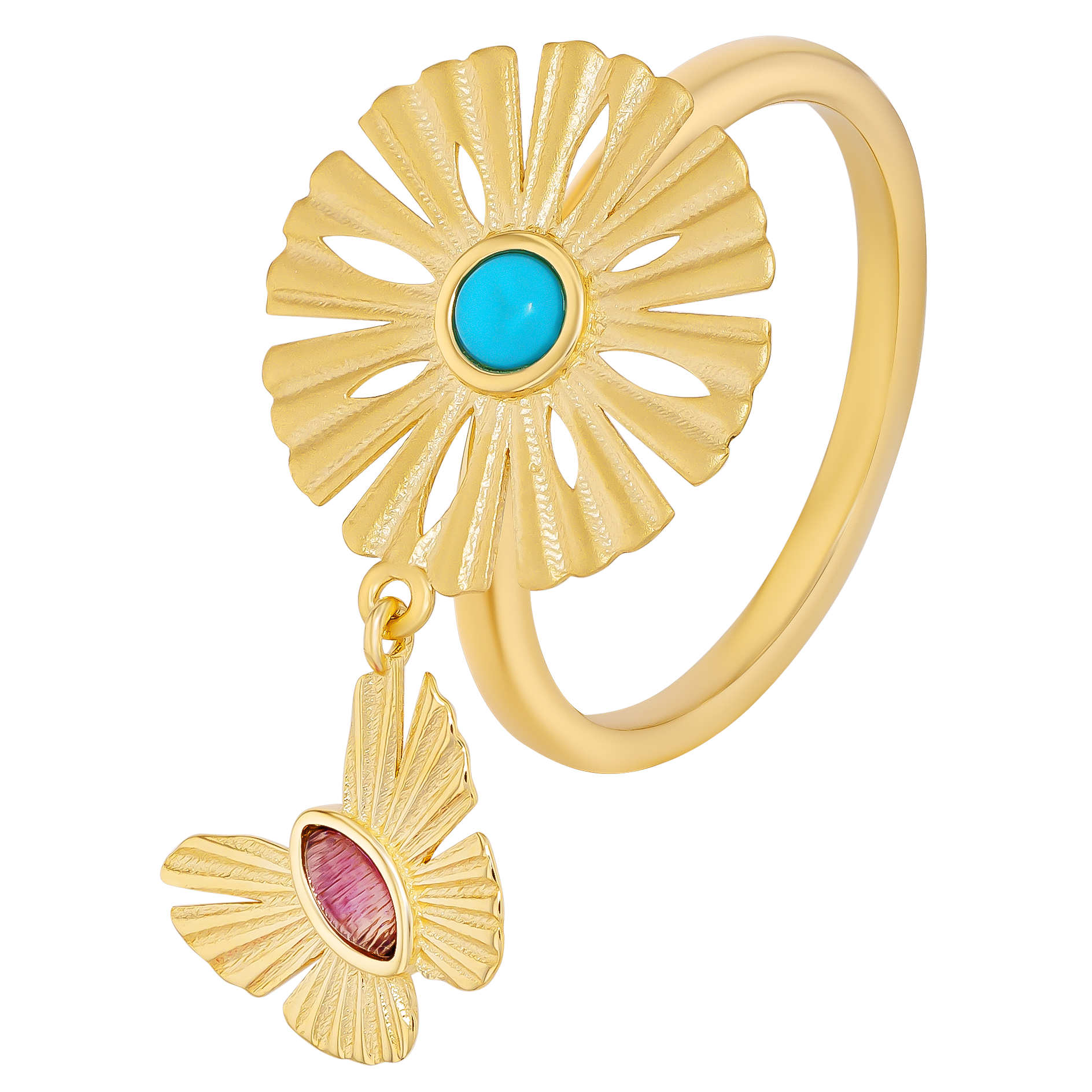 Sunkiss Arfaj Daisy With Butterfly Ring