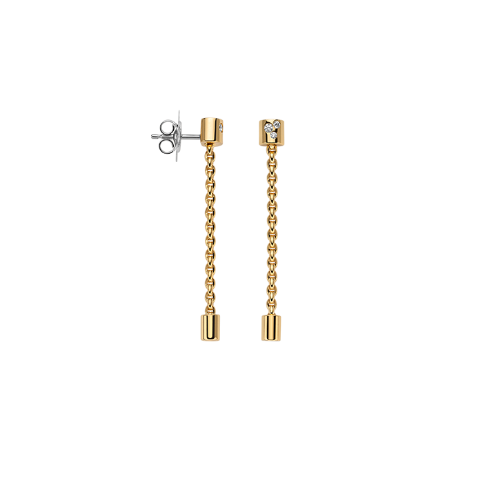 Aria Pendant Earrings With Diamonds