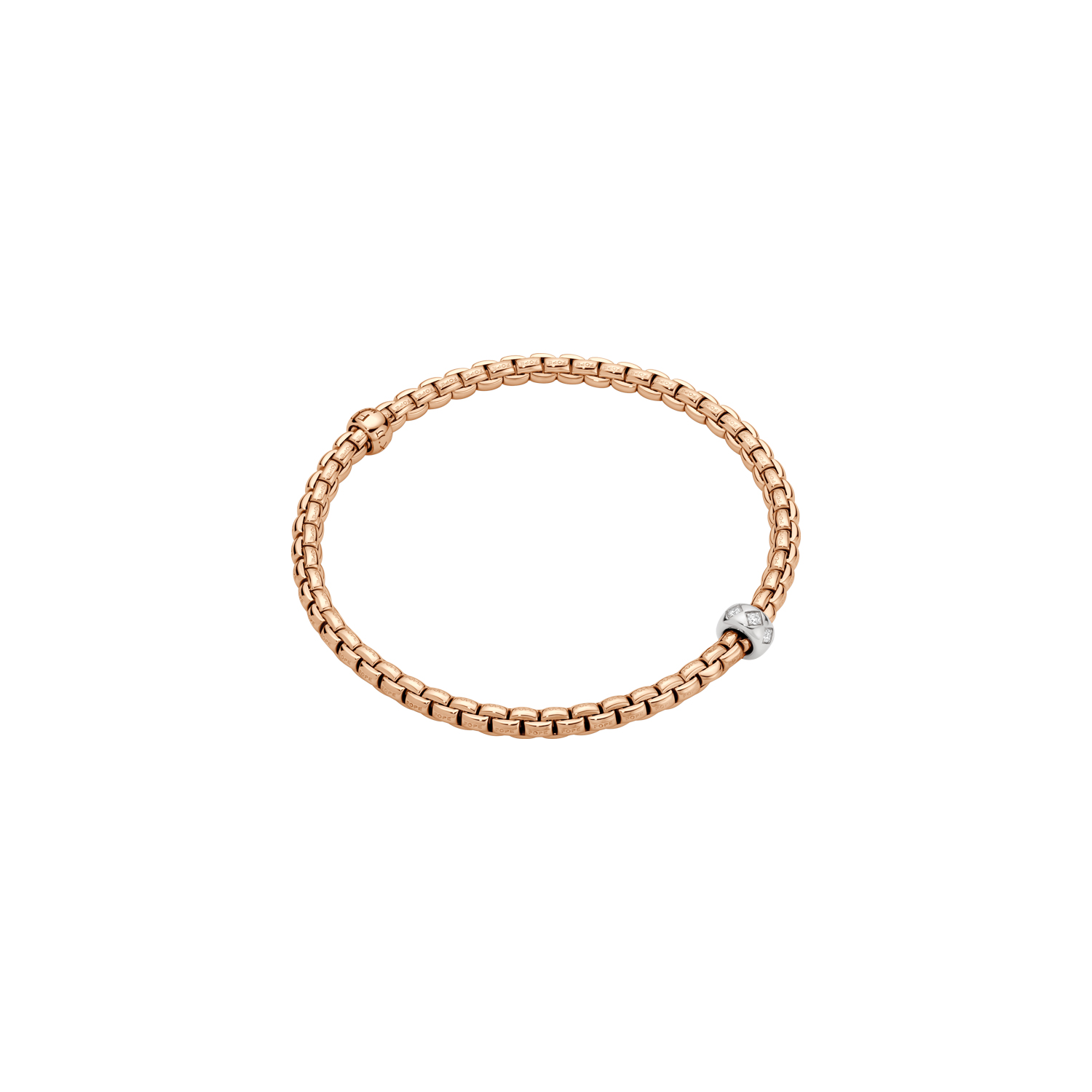 Flex'it Bracelet With Rhombus Set Diamonds
