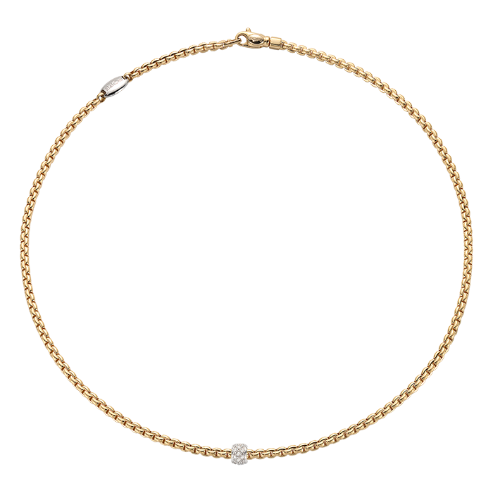 Eka Necklace With Diamond Pave'