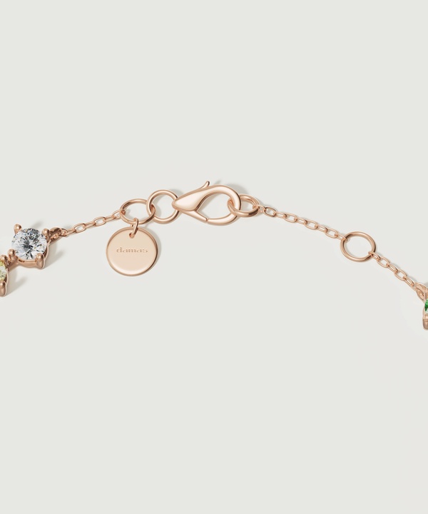 Fiesta Diamond And Precious Gem Bracelet In 18k Rose Gold