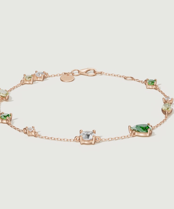 Fiesta Diamond And Precious Gem Bracelet In 18k Rose Gold