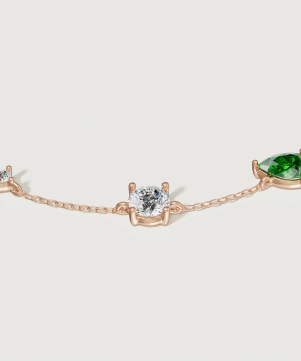 Fiesta Diamond And Precious Gem Bracelet In 18k Rose Gold