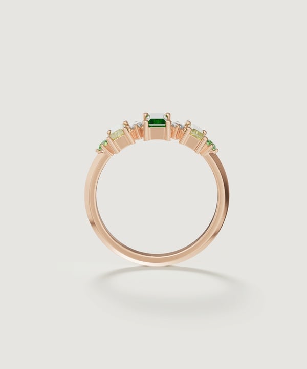 Fiesta Diamond Ring in 18K Rose Gold