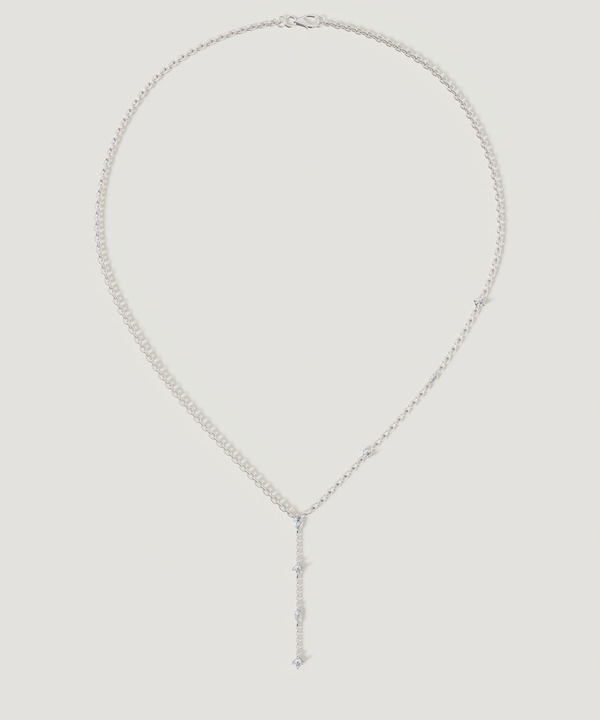 Sparkles 18k White Gold Diamond Necklace