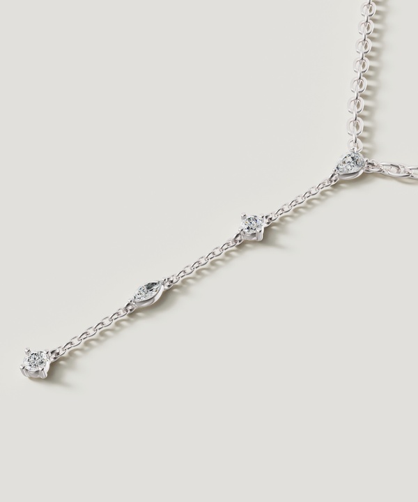 Sparkles 18k White Gold Diamond Necklace