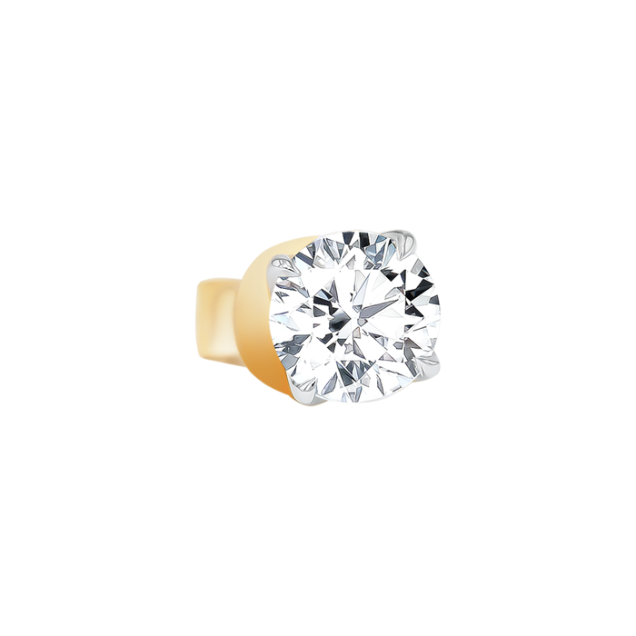 Solitaire 0 5 Carat Diamond Stud Earrings In 18k Yellow Gold