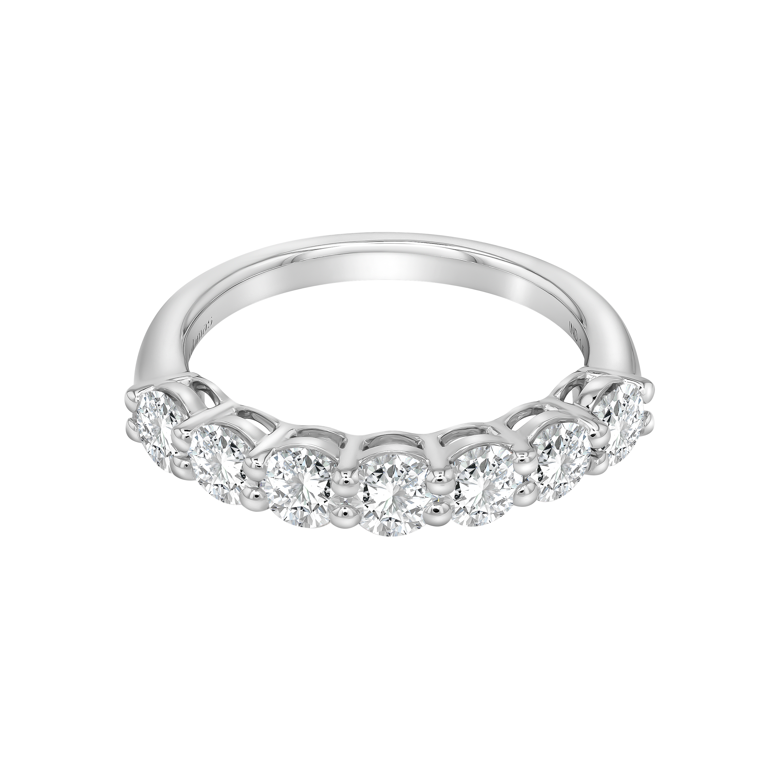 Eternity 1 4 Carat Lab Grown Diamond Half Band 18k White Gold
