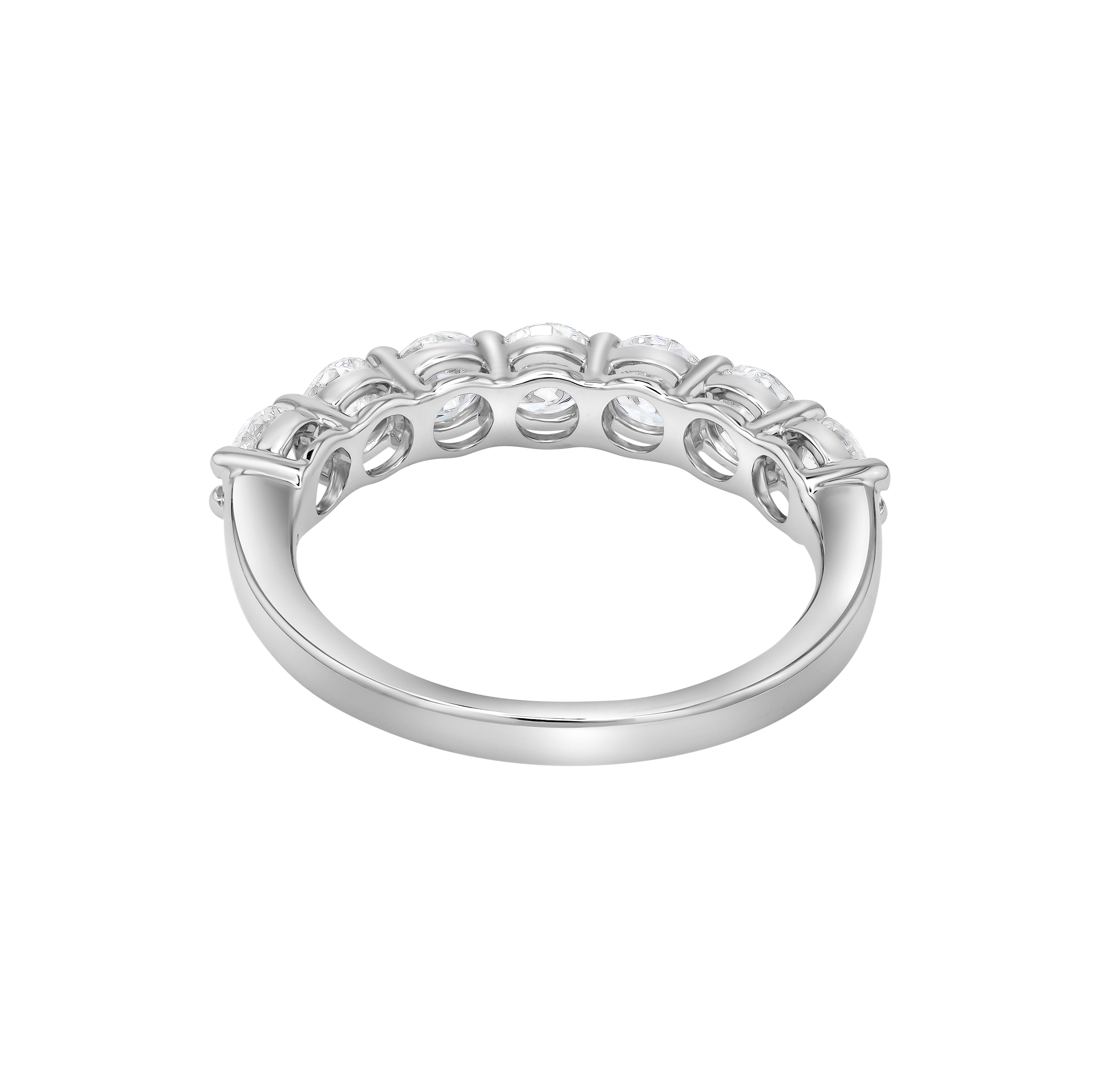 Eternity 1 4 Carat Lab Grown Diamond Half Band 18k White Gold