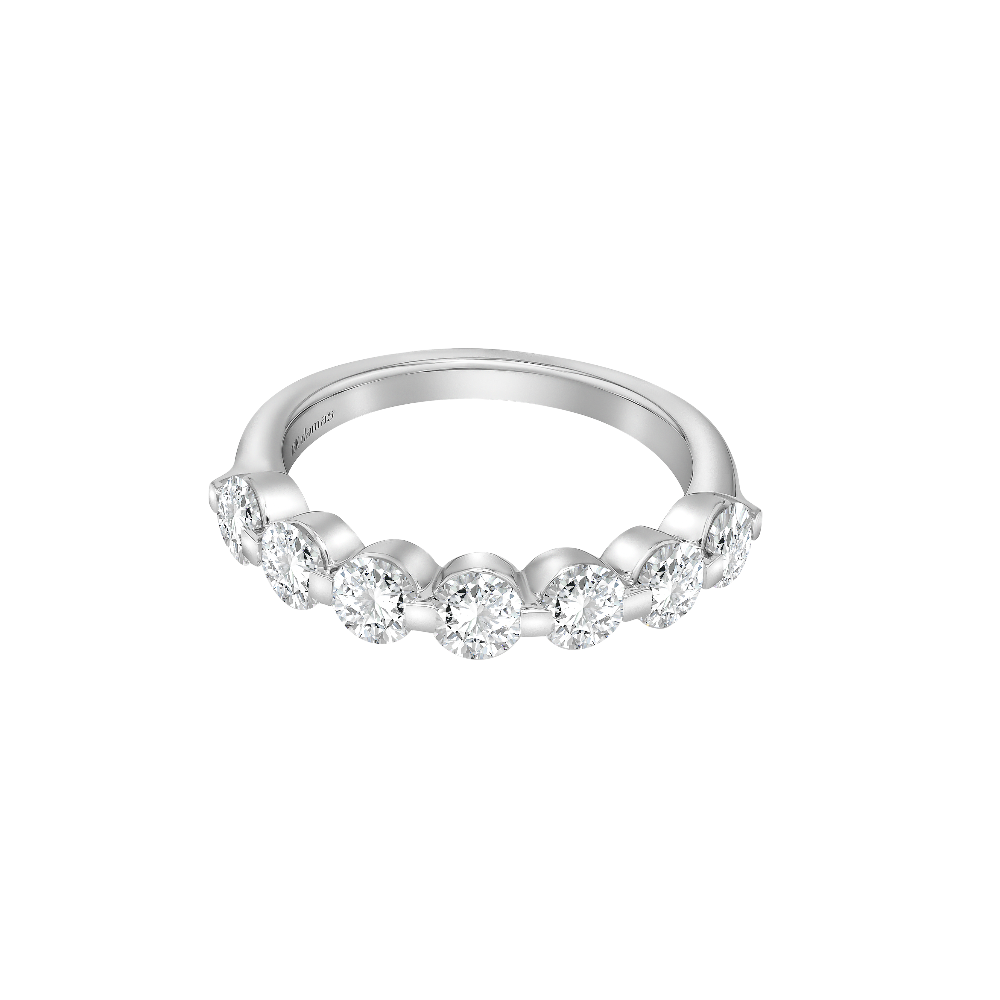 Eternity 1 4 Carat Lab Grown Diamond Half Band 18k White Gold