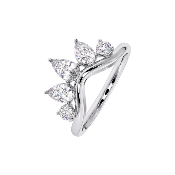 Luxe 1 Carat Lab Grown Diamond Ring In 18k White Gold