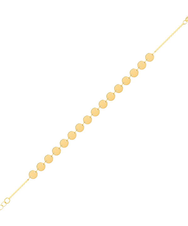 Disc Bracelet in 18K Yellow Gold