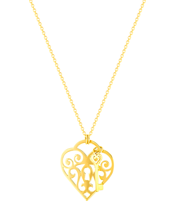Valentine Necklace in 18K Yellow Gold