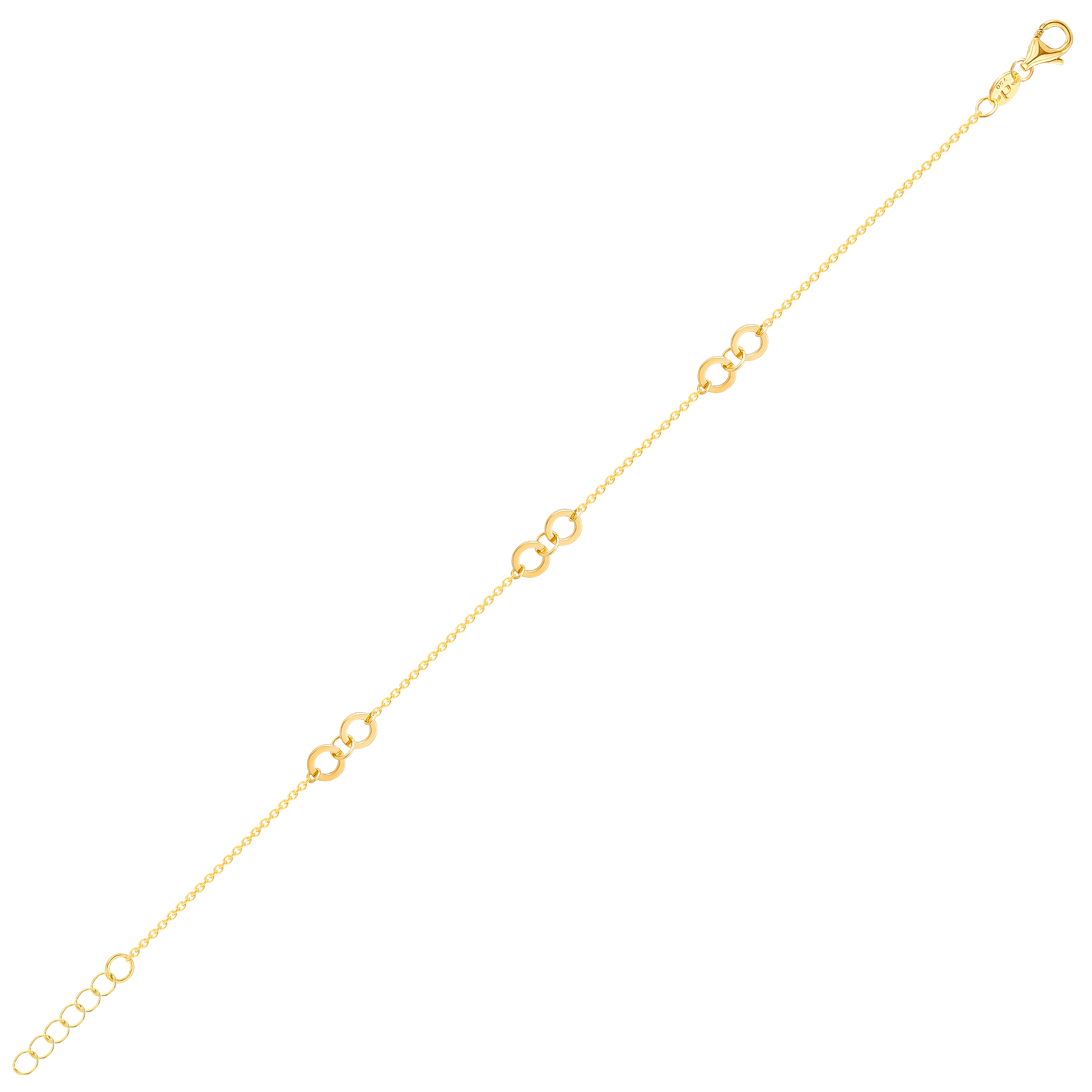 Galeria Disc 18k Yellow Gold Bracelet