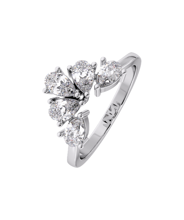 Luxe 1 Carat Lab Grown Diamond Ring In 18k White Gold
