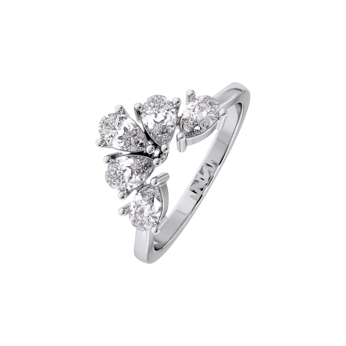 Luxe 1 Carat Lab Grown Diamond Ring In 18k White Gold