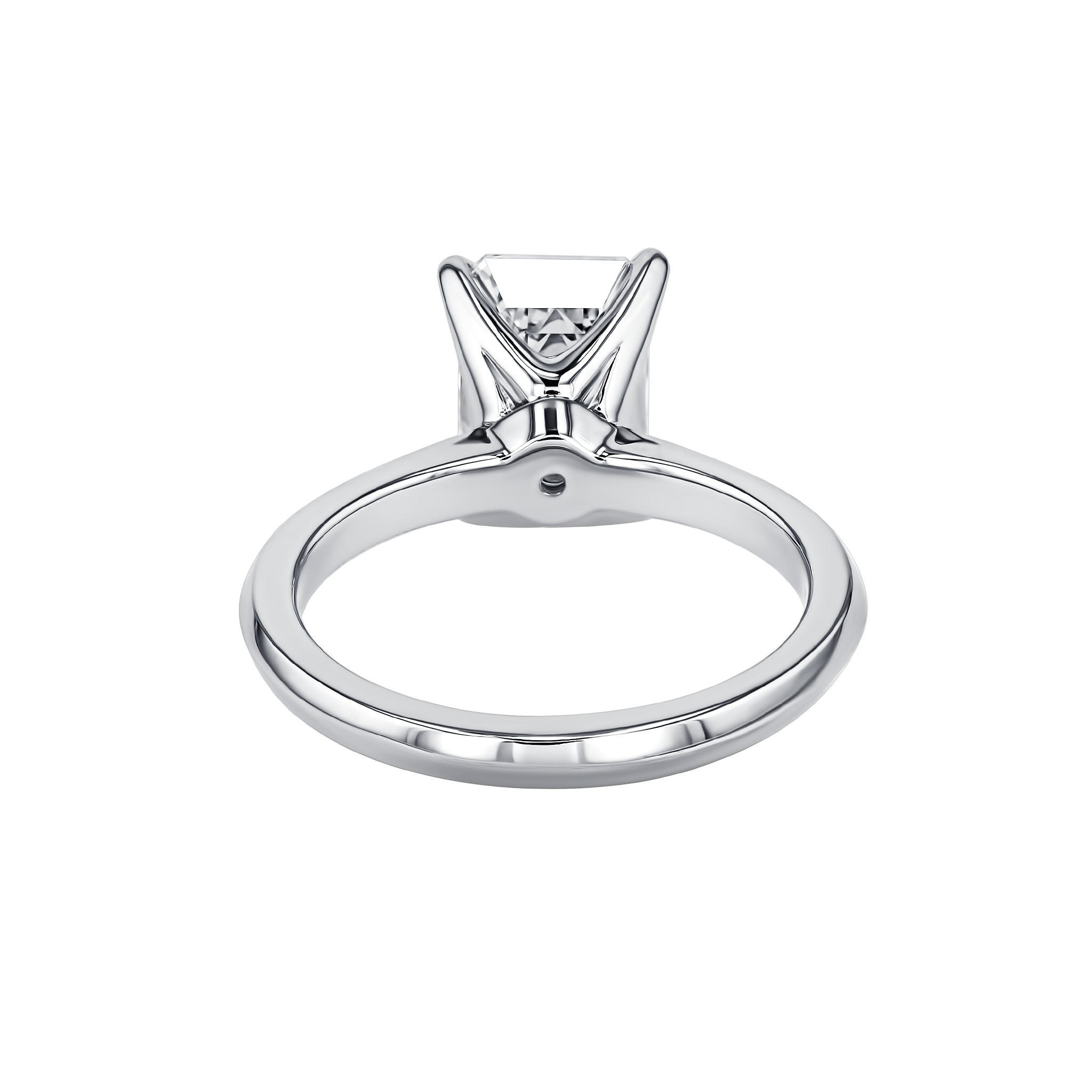 Brilliant Diamond Ring In 18K White Gold