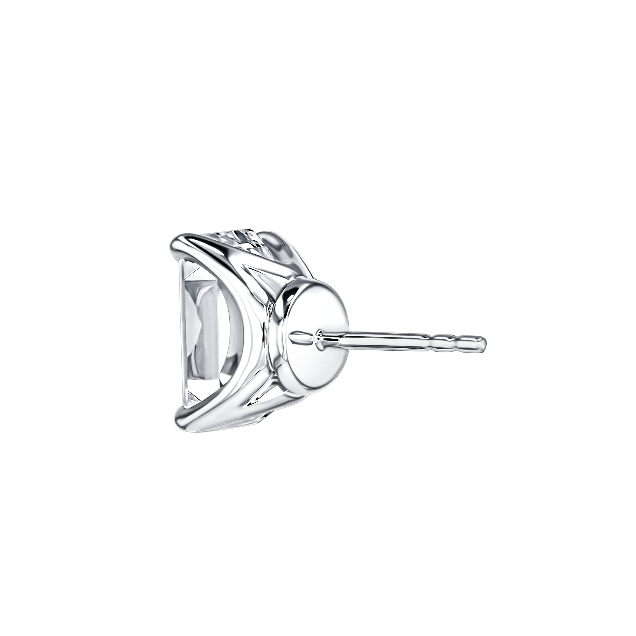 Brilliant Diamond Earrings In 18k White Gold