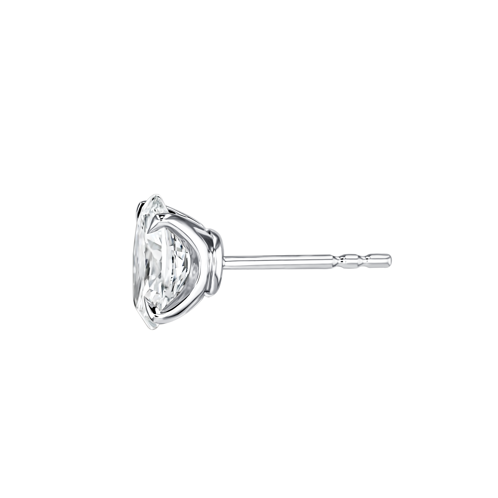 Brilliant Diamond Earrings In 18K White Gold