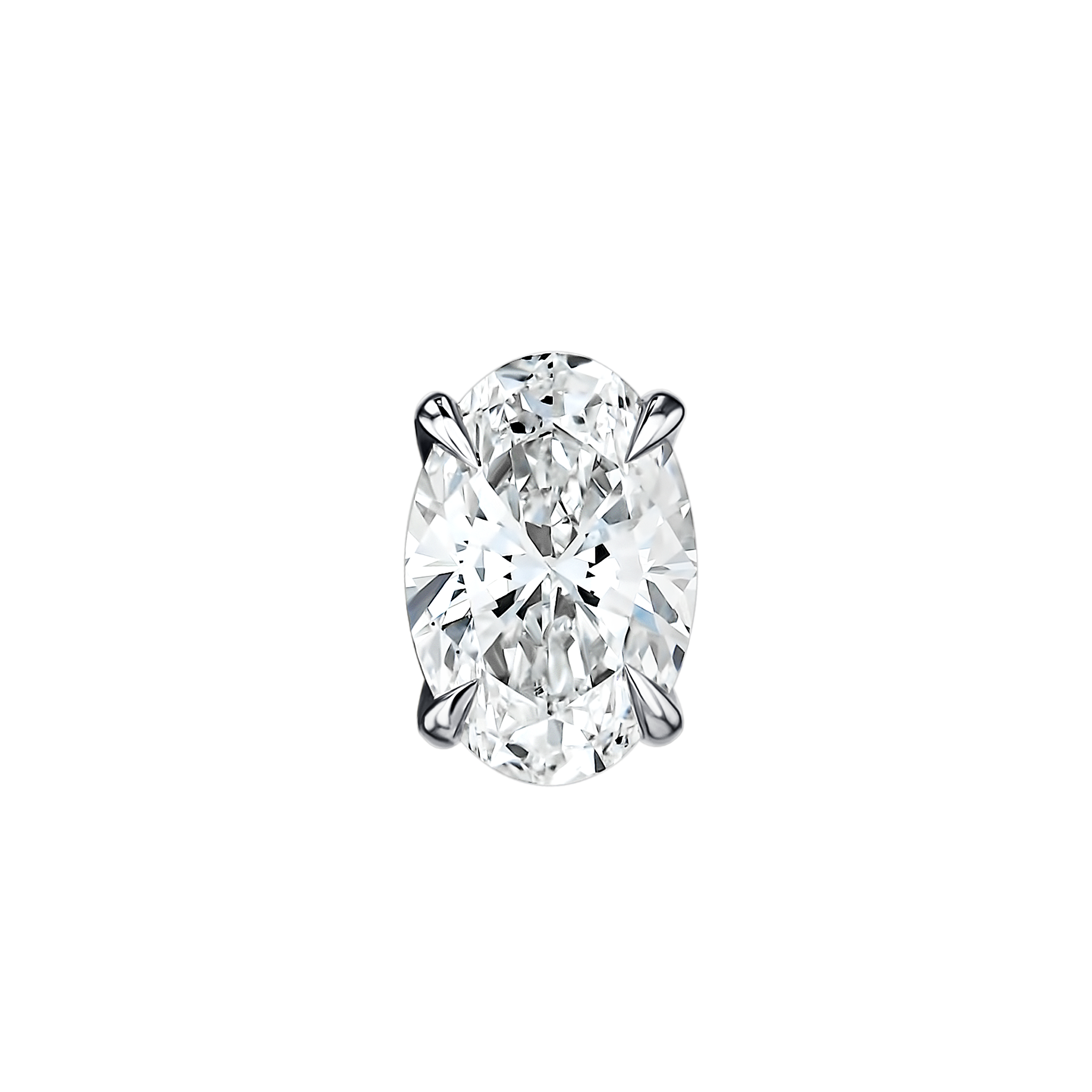 Brilliant Diamond Earrings In 18K White Gold