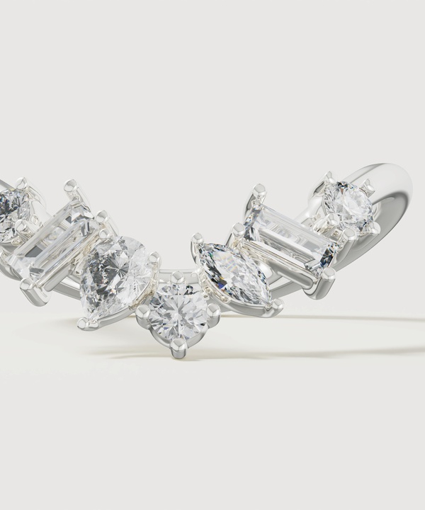 Sparkles 18k White Gold Diamond Ring