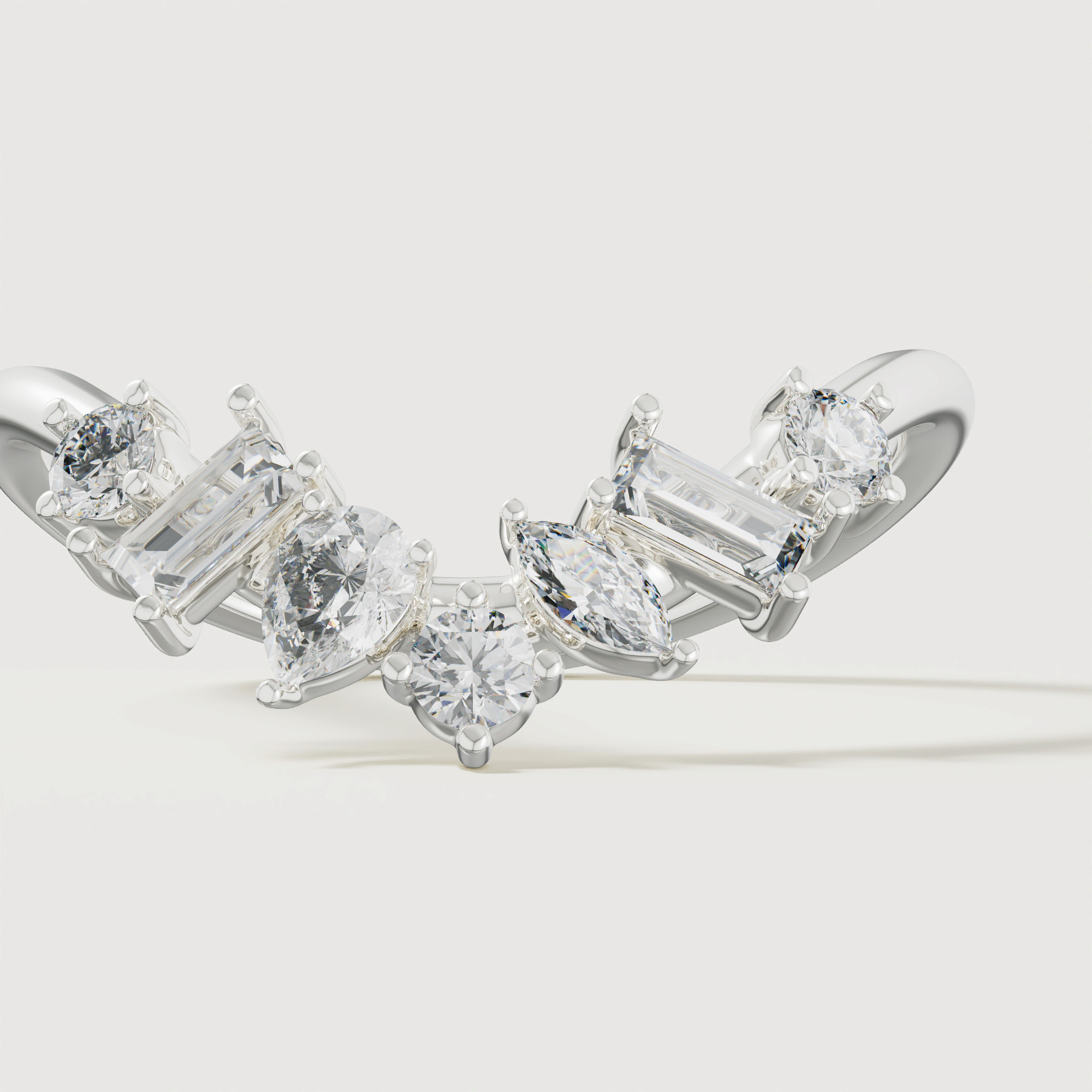 Sparkles 18k White Gold Diamond Ring