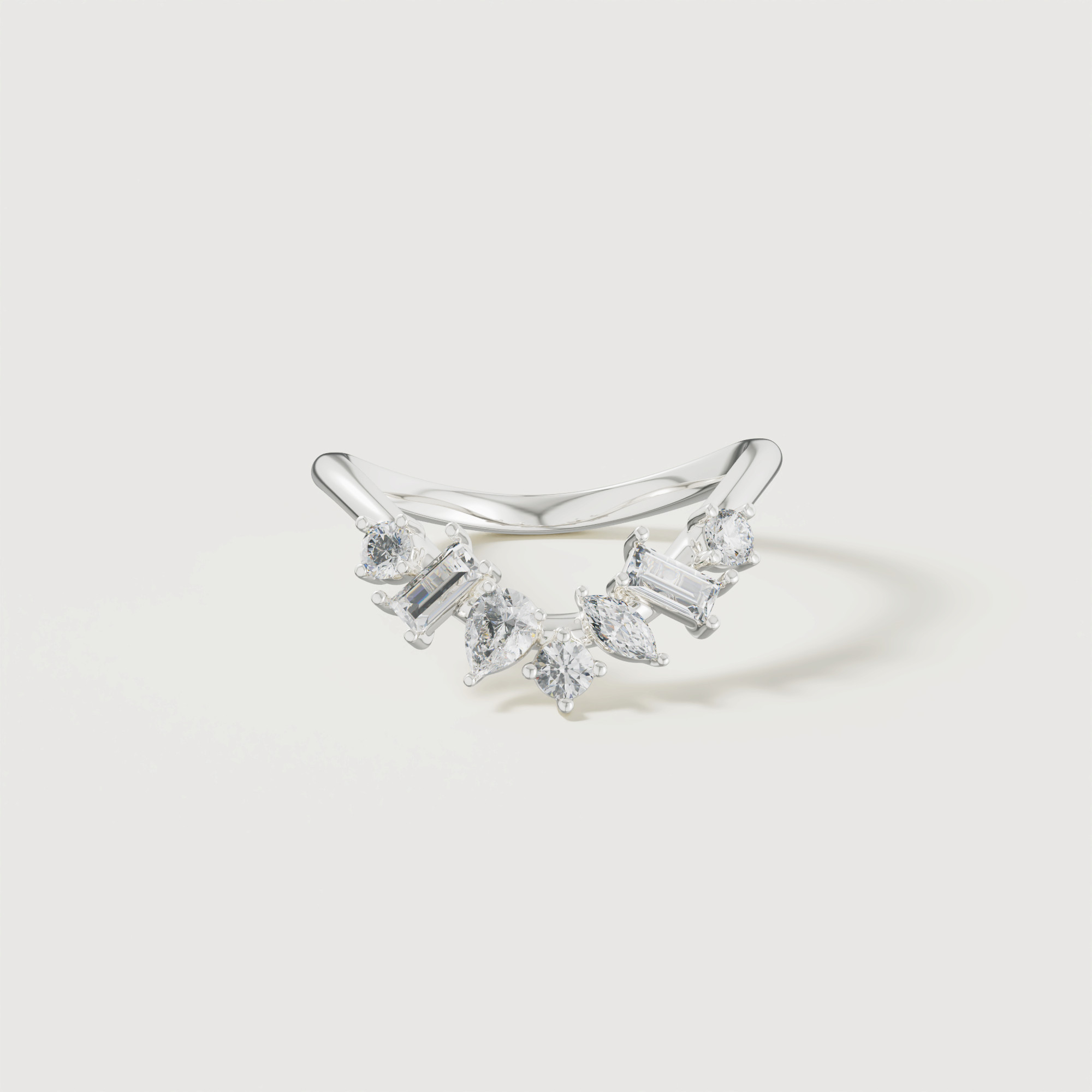 Sparkles 18k White Gold Diamond Ring
