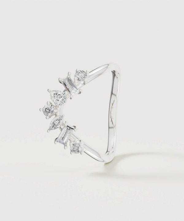 Sparkles 18k White Gold Diamond Ring