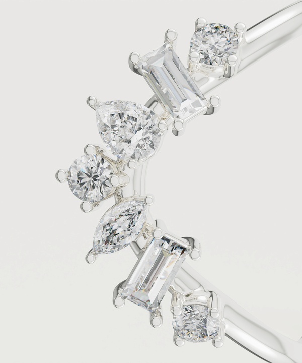 Sparkles 18k White Gold Diamond Ring