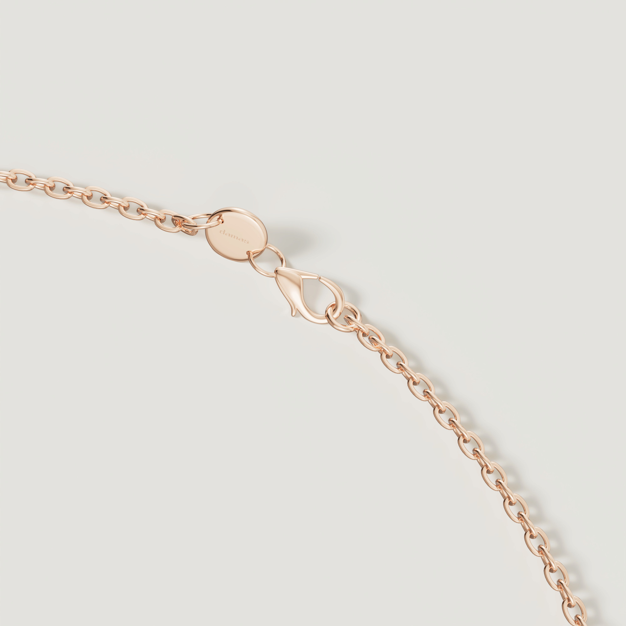 Sparks Coloured Gemstones & Diamond Y Necklace 18k Rose Gold